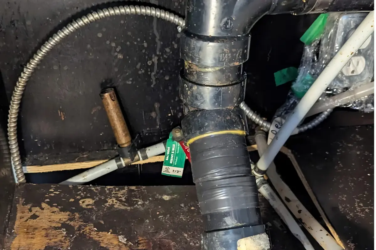 Under-Sink Repipe & Dishwasher Install in Burnaby by Mario Plumbing & Heating
